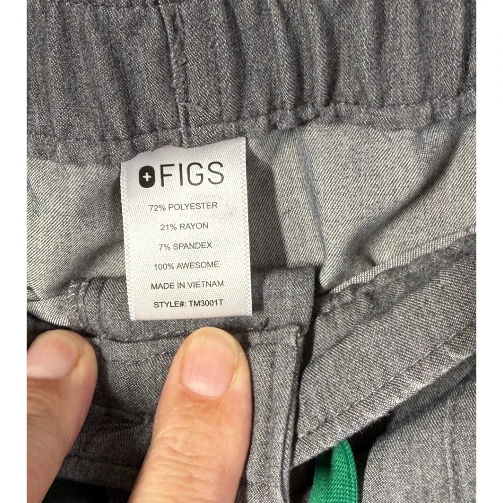 Figs Cairo Cargo Scrub Pants Mens Large Tall Gray Technical Collection TM3001T